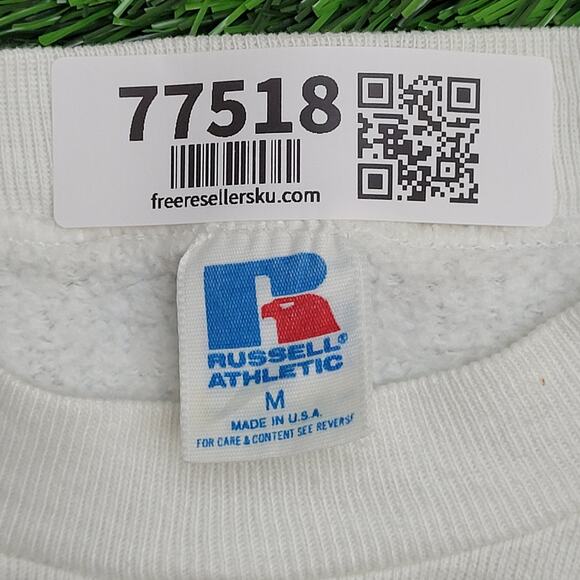 Vintage 80s Lambda-Chi-Alpha Cropped Sweatshirt S/M 19x23 - Picture 9 of 14